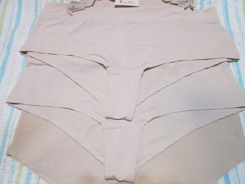 Pielle Damen Geripptes Tanktop und 2 Höschen Set-Gr. L-Beige-Neu mit Etikett-Schlaf/Lounge Set - Bild 3 von 12