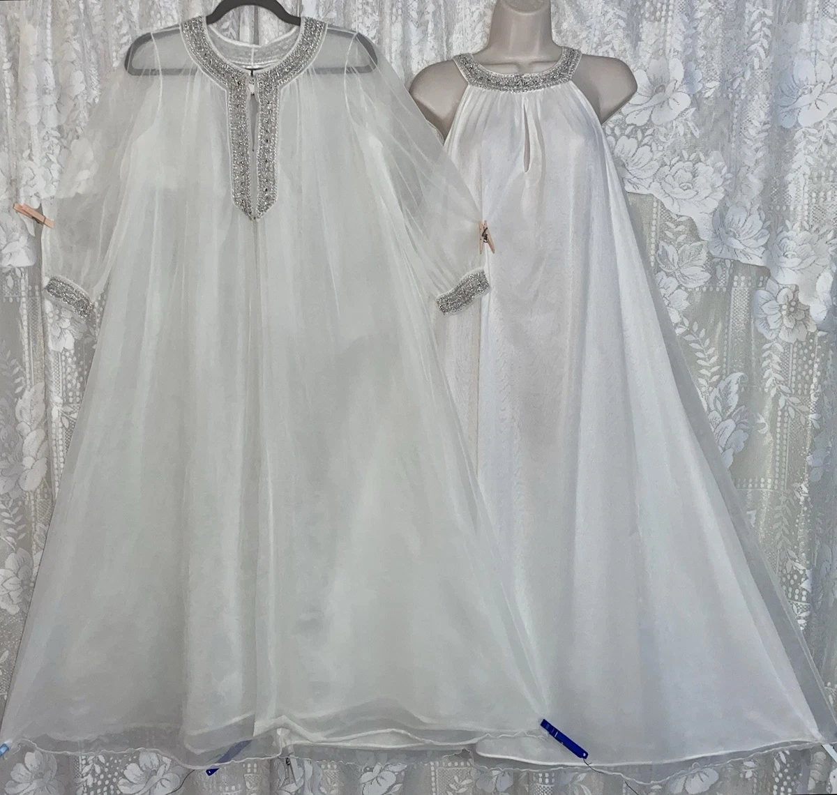 Chiffon White Vintage Sleepwear & Robes for Women for sale | eBay