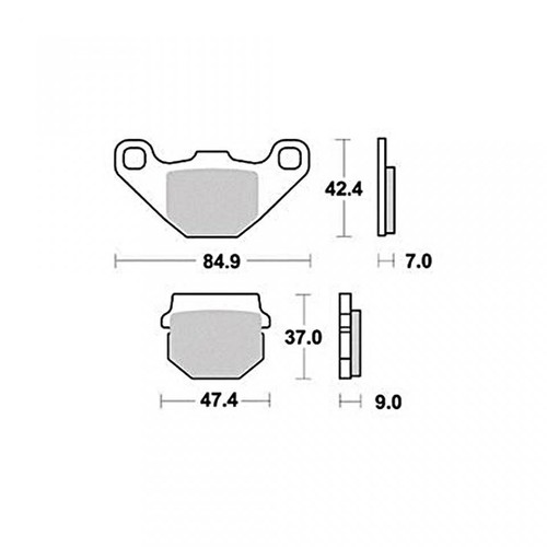 pastiglie freno tnt per scooter peugeot 50 elystar - pinza hengtong 2008 - 2013 - Foto 2 di 2