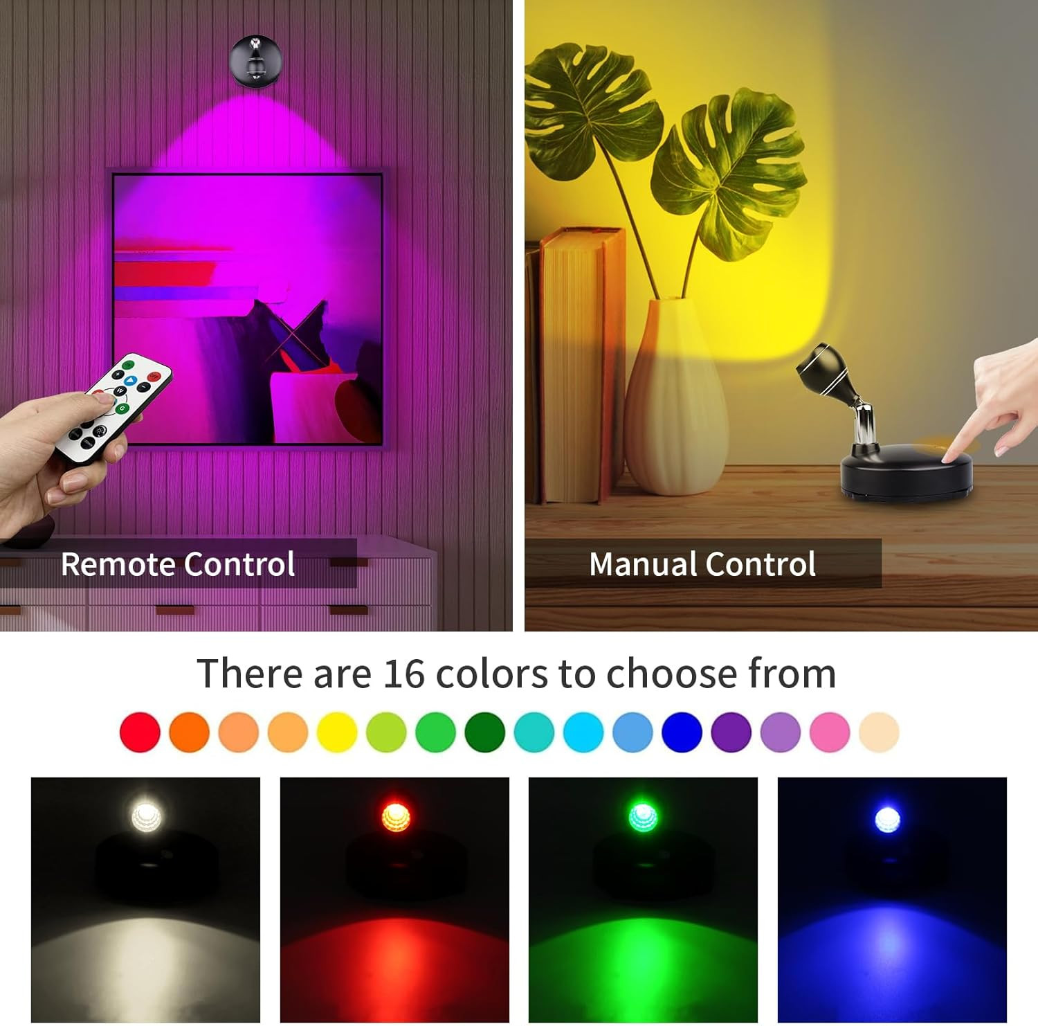 Indoor,battery Operated Grow Light For Plants With Remote,..