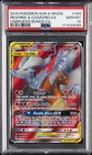 2019 POKEMON SUN & MOON UNBROKEN BONDS FULL ART/RESHIRAM & CHARIZARD GX PSA 10
