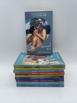 Mills & Boon  x 10 Paperback 1990s Romance Books Sensual Love Stories