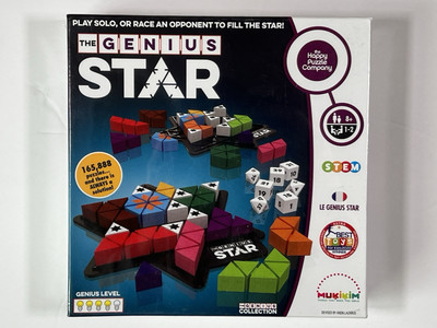 The Genius Star Puzzle Board Game 165,888 Possible Puzzles Happy Puzzle Co.