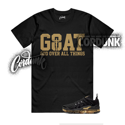 VaporMax Plus Metallic Gold Black Low Mid High 1 T Shirt Match GOAT