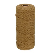 2mm x 186 Yard Light Brown Natural Cotton Macrame Rope, 2 Strands