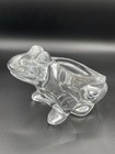 Clear Hand Blown Art Glass Crystal Frog Toad Votive Tea Light Candle Holder EUC — photo 3