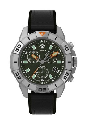 Herrenuhr Timex Expedition North Chrono Indiglo 42 mm 100 m mit Proof blaues Armband