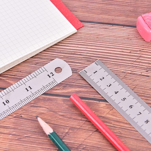 METAL RULER Stainless Steel Straight Edge Drawing Cutting Non Skid BaR1 - Picture 6 of 12