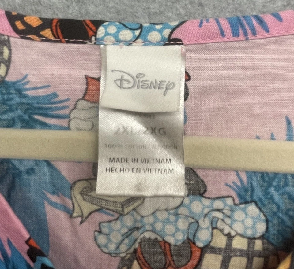 Disney Minnie Mouse Scrubs Top. 2XL Two Pocket Medical Shirt. Pineapple. - Image 4 of 4