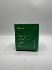 Neuro Energy Focus Natural Caffeine Spearmint Gum 54 Pieces Pack of 6 Exp 2027