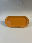 FIESTAWARE BREAD PLATTER UTILITY TRAY Tangerine Orange  12" FIESTA VEGGIE TRAY
