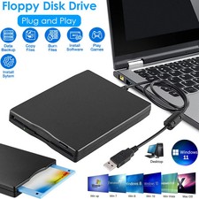 3.5 USB 2.0 Data External Floppy Disk Drive 1.44MB For Laptop PC Win 7/8/10/11