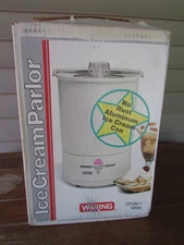 Vintage Waring Ice Cream Parlor Ice Cream Maker Machine Model CF520-1 White