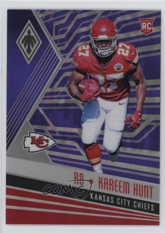 2017 Panini Phoenix Rookies Purple 101/149 Kareem Hunt #116 03xg