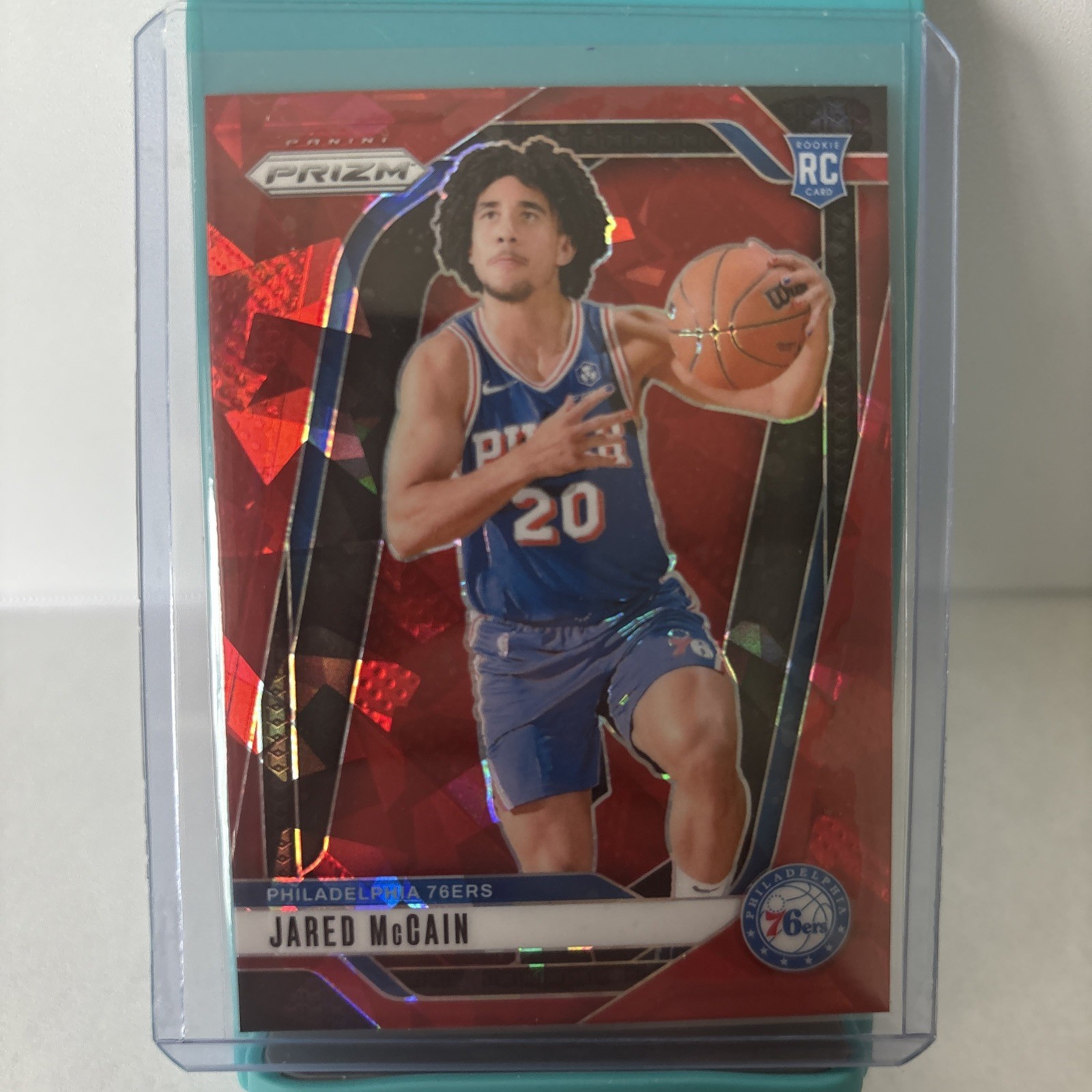 2024-25 Panini Prizm - Jared McCain Rookie #222 Red Ice Prizm (RC)