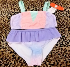 Wonder Nation Girls Tankini Swimsuit UPF 50  Size 6