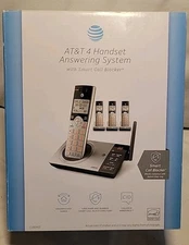 AT&T 4 Handset Cordless Phone Answering System Model CL82407 Tested Works Great