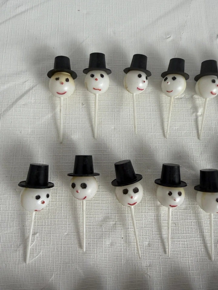 Selecciones de cupcakes decoraciones navideñas muñeco de nieve vintage 47 Foto 2 de 4