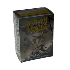 Dragon Shield Valor Matte Dual Sleeves 100 Ct Standard Size Card Protection Gift