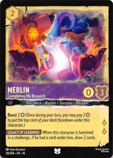 Merlin Completing His Research 58/204 Whispers in the Well Disney Lorcana 002096