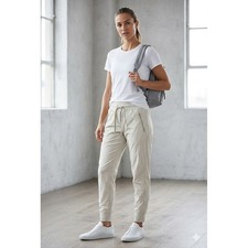Athleta Joggers Womens Size 8 Beige Trekkie North Ripstop Hiking Athleisure