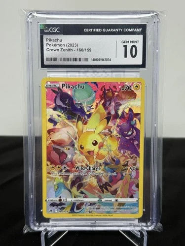 2023 Pokémon Pikachu - Crown Zenith 160/159 CGC 10