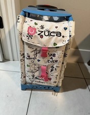 Zuca SK8 Insert Bag and Blue Frame with Flashing Wheels