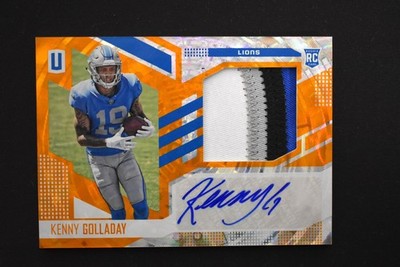 Kenny Golladay 2017 Unparalleled Rookie Patch Auto RPA /25 #334 Detriot Lions