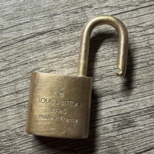 Louis Vuitton Paris Made in France Brass Padlock Lock, No Key