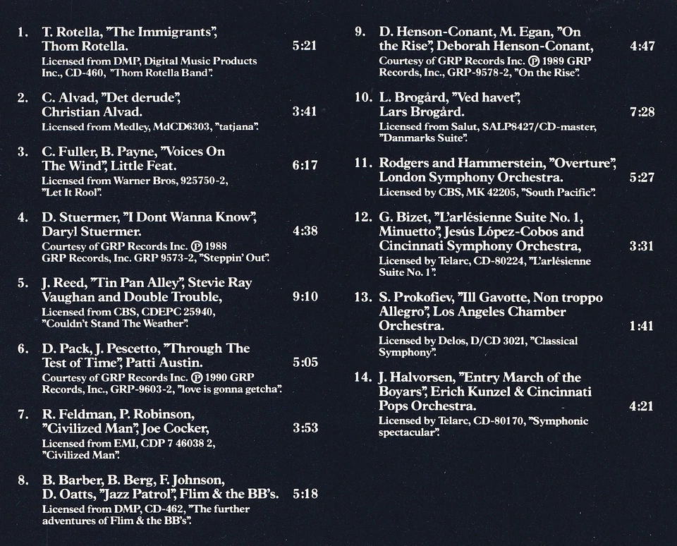 BANG & OLUFSEN VOL.IV - DIFFERENT WAVES - CD - Varioua Artists - Bild 2 von 2