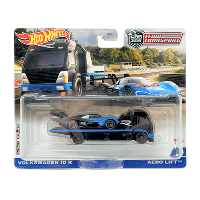 Hot Wheels Premium Team Transport #35 Volkswagen ID R & Aero Lift