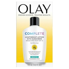 Olay Complete Daily Moisturizer SPF 15 Broad Spectrum Sunscreen Sensitive 6oz