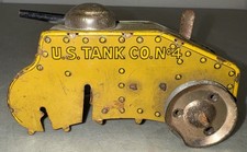 Vintage MARX Toys Tin Wind-up U.S. Tank Co. No. 4 - Parts/Not Working