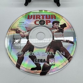 Virtua Cop Sega Saturn 1996 Game Disc Sleeve Not For Resale TESTED NFR Shooter