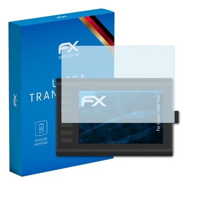 atFoliX 2x Displayschutzfolie für Huion 1060 Plus Schutzfolie klar Folie