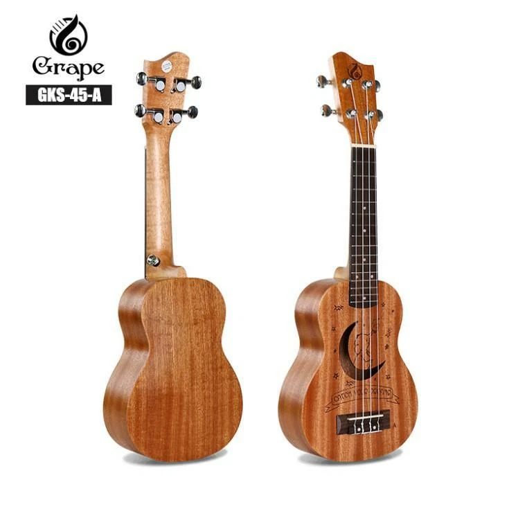 Grape GKS 45 A Pattern Natural Finish 21 Inch Ukulele