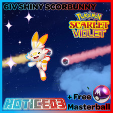 ✨Shiny Scorbunny 6IV✨ Pokemon Scarlet & Violet  🚀Fast🚀
