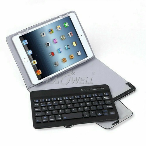 For Samsung Galaxy Tab 2 3 4 A E S6 Tablet Leather Case Cover Bluetooth Keyboard - Picture 14 of 36