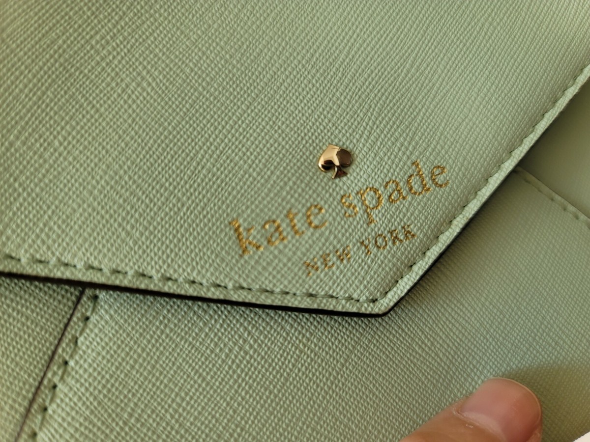 KATE SPADE Cedar Street Monday Mint Mojito Envelope Slim Crossbody 