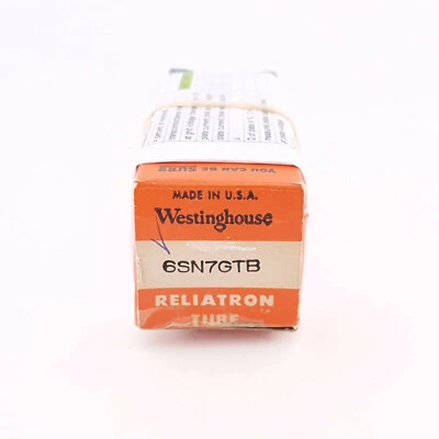 1 x 6SN7GTB TUBE WESTINGHOUSE. PROD des années 1960. PLAQUES NOIRES. 79/83 % ... - Photo 1/4