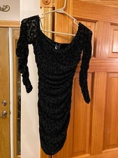 windsor black rouched dress