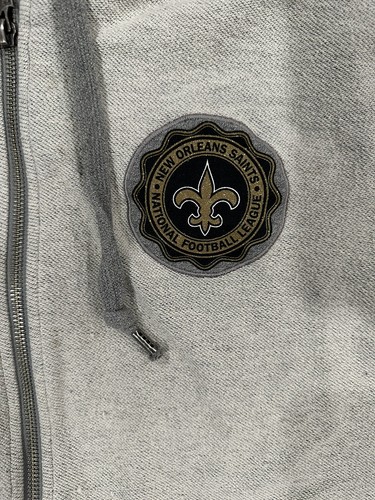 NFL Pro Line New Orleans Saints Womens Full Zip Sweater Hoodie Size L Great Cond - Picture 6 of 10