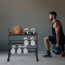 3-tier Dumbbell Display Stand, Organizer Rack for Dumbbells Storage Rack