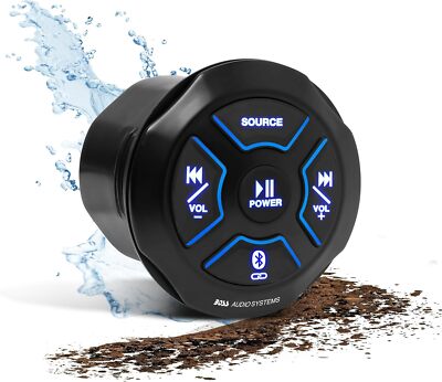 BOSS Audio Systems MGR250B Bluetooth Marine Radio Gauge Receiver, Built-In