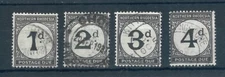 Northern Rhodesia 1929 Postage Due full set of stamps. used. Sg D1-D4