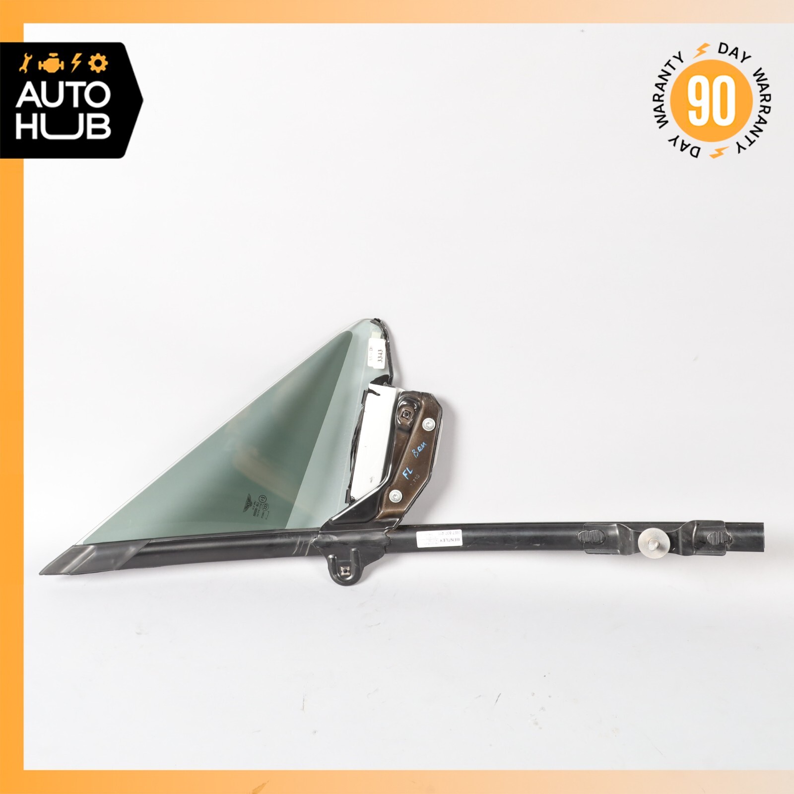 07-11 Bentley Continental GTC Front Left Side Door Vent Window Glass OEM 59k