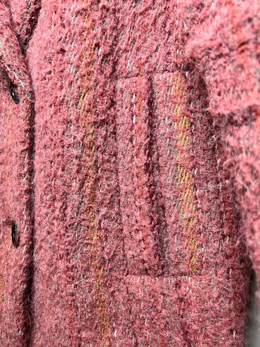 Sessun Beach House Wool Alpaca Double Breasted Pink Coat Jacket Women Medium - Picture 5 of 20