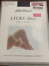 Nice Touch Thigh High Thi Top Off Black Size A New