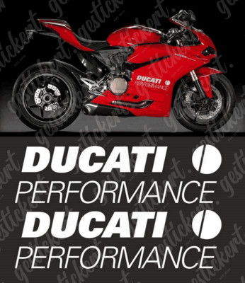 2x Performance Aufkleber für Ducati Aufkleber Sticker Decal Bike Panigale