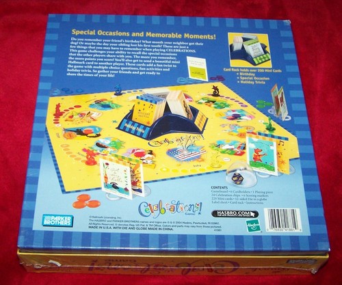 NEU VERSIEGELT Hallmark Celebrations Brettspiel Alter 12+ Parker Brothers Hasbro USA - Bild 2 von 6